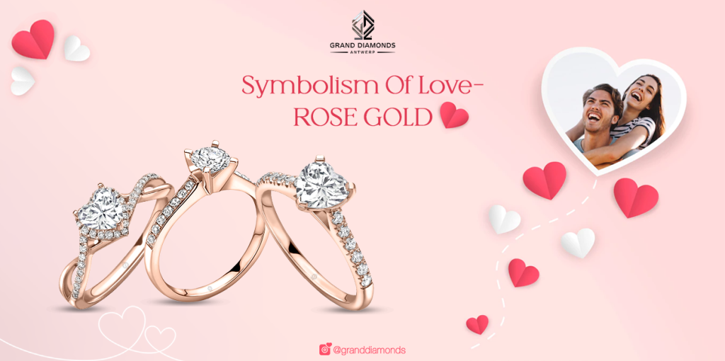Rose Gold Engagement Diamond Rings