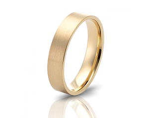 YELLOW GOLD MATTE WEDDING BAND