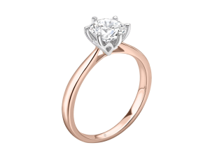 SOLITAIRE ROUND CUT DIAMOND ENGAGEMENT RING