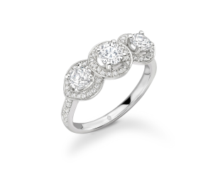 Three-Stone Engagement Rings