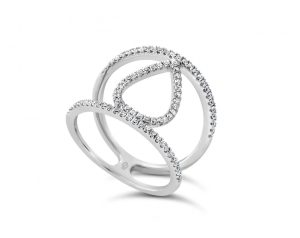 Pear Fashion Designer Diamond Ring