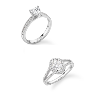 Heart or Oval Cut