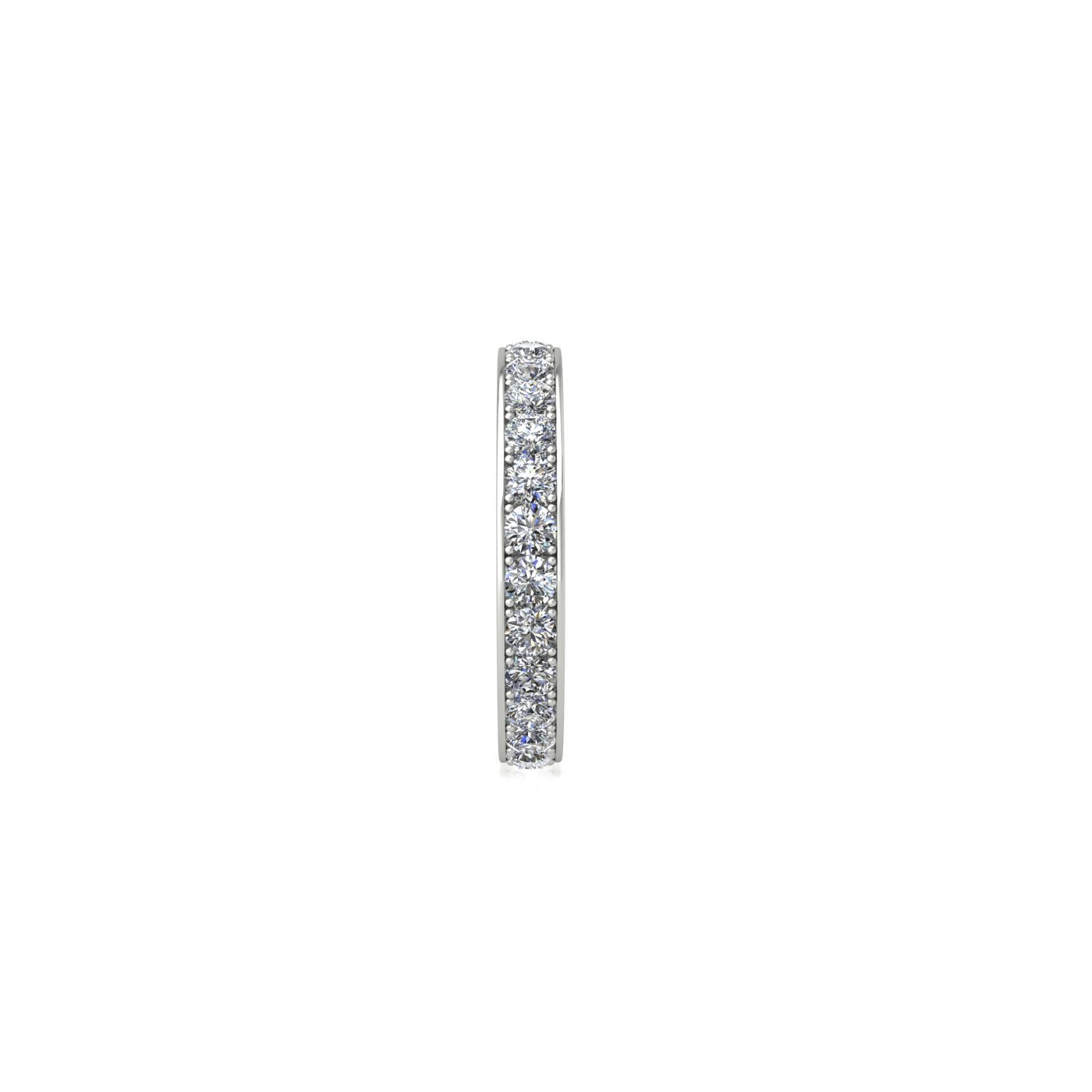 18k white gold diamond channel set full eternity