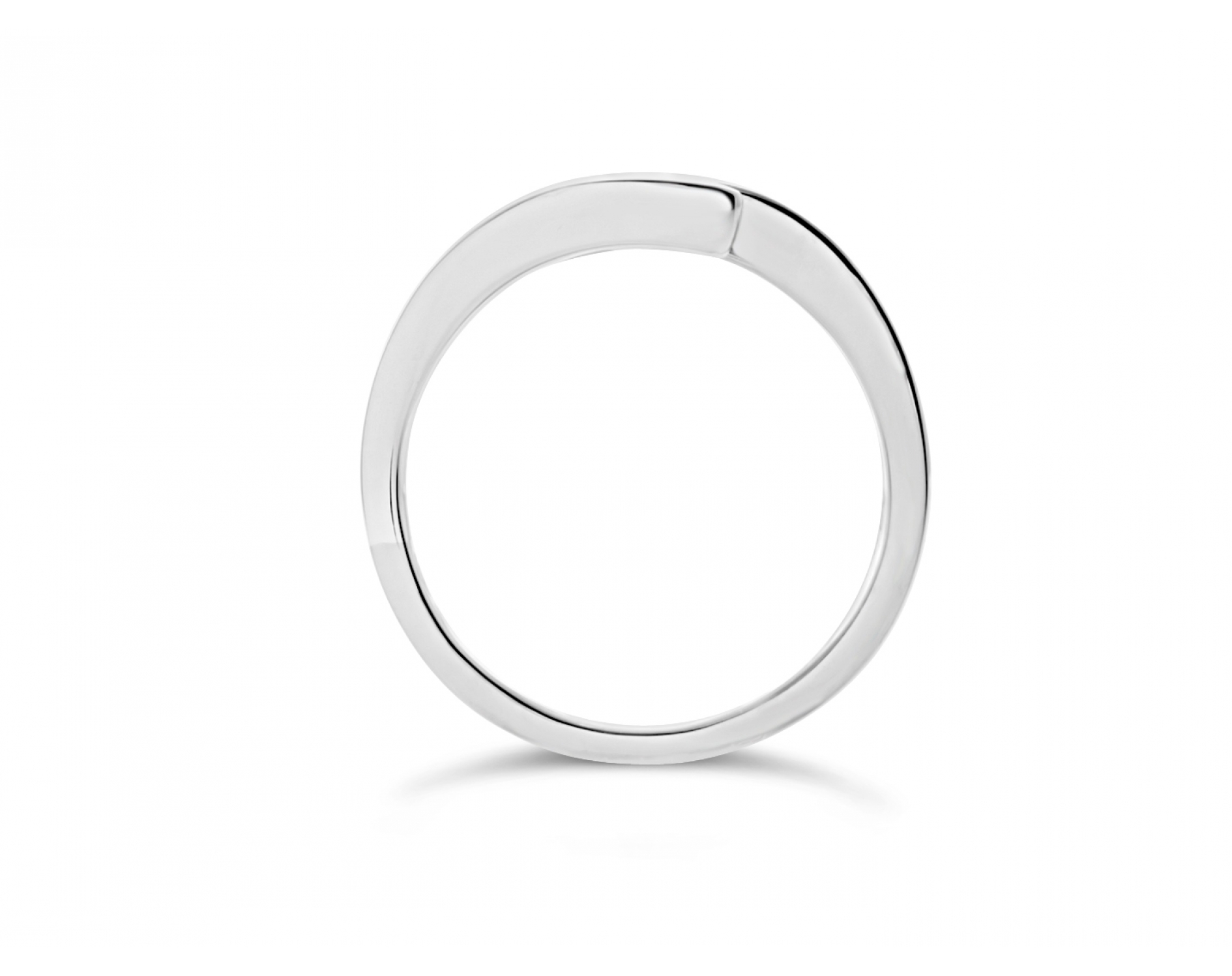 18k white gold bicolor spiral tension set diamond engagement ring Photos & images