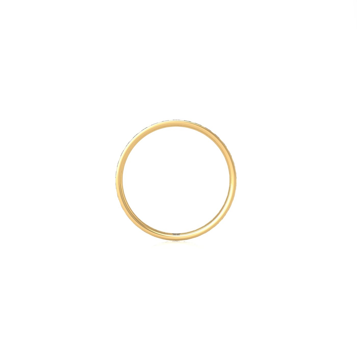 18k yellow gold  princess shape diamond channel set full eternity ring