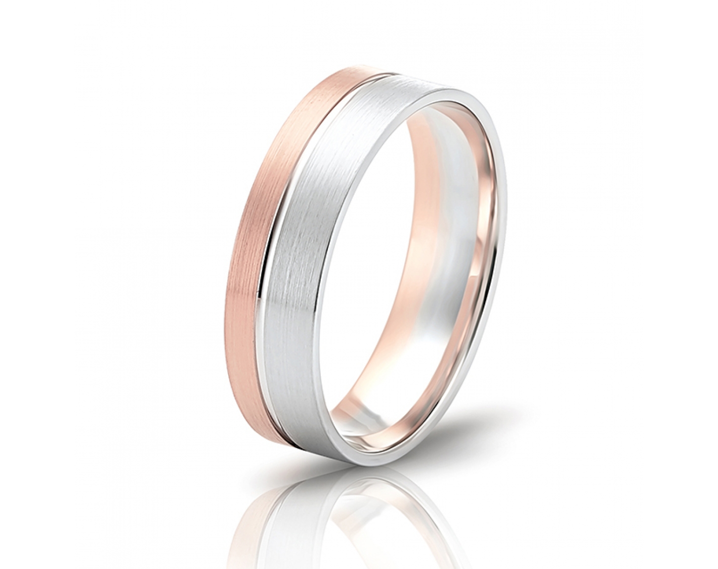 dual-tone 6mm two-toned* matte wedding band Photos & images