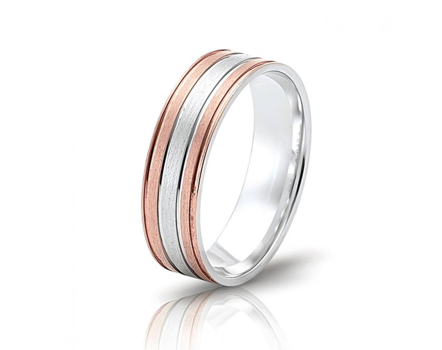 dual-tone 6mm two-toned* wedding band Photos & images