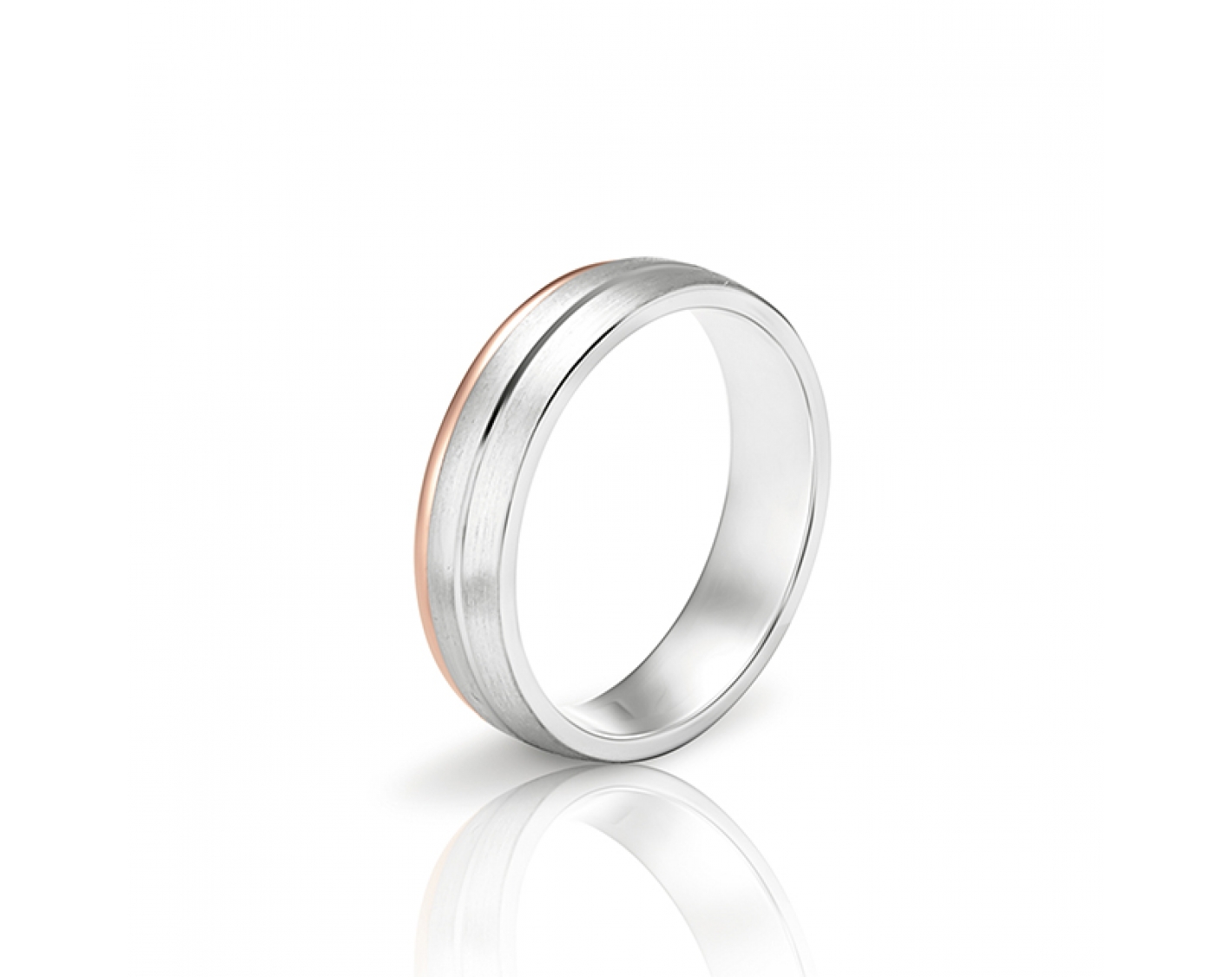 dual-tone 5mm two-toned* wedding band Photos & images