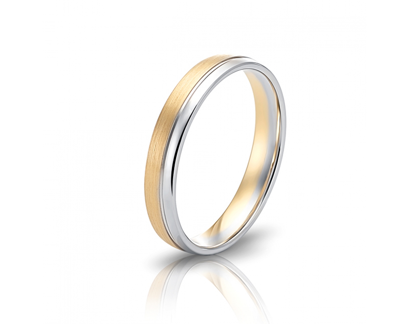 dual-tone 4mm two-toned* wedding band