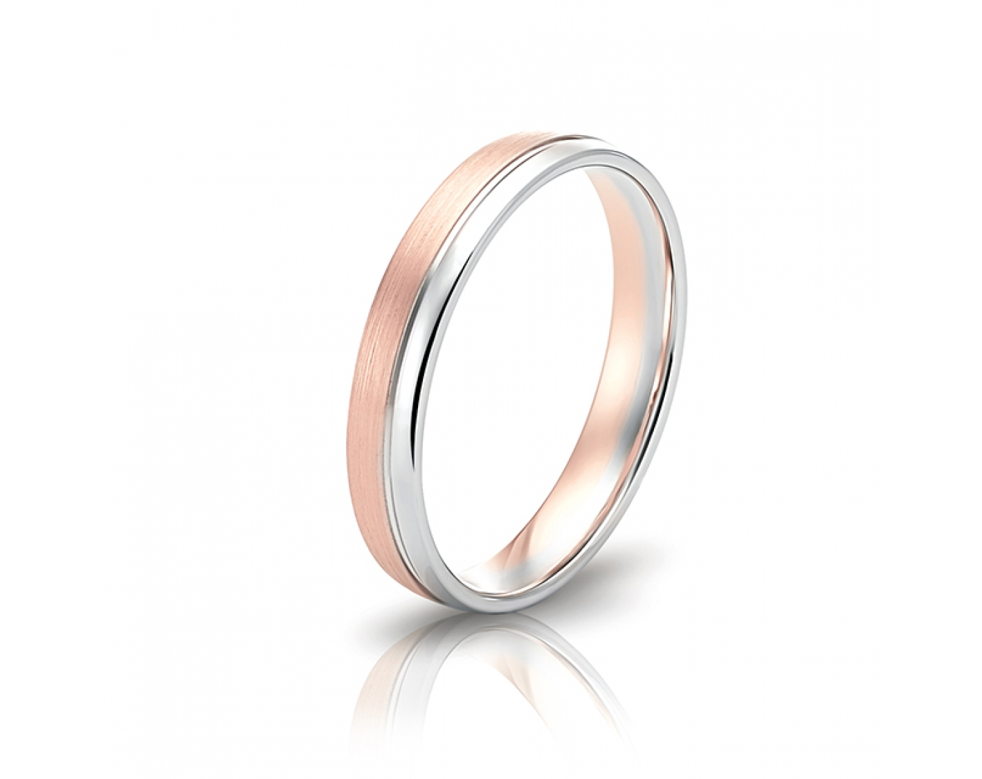 dual-tone 4mm two-toned* wedding band Photos & images
