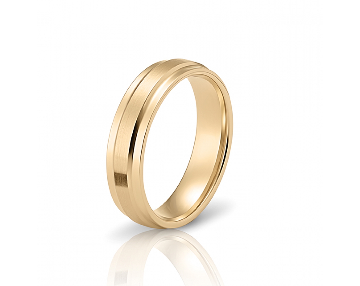 18k yellow gold 5,5mm wedding band Photos & images