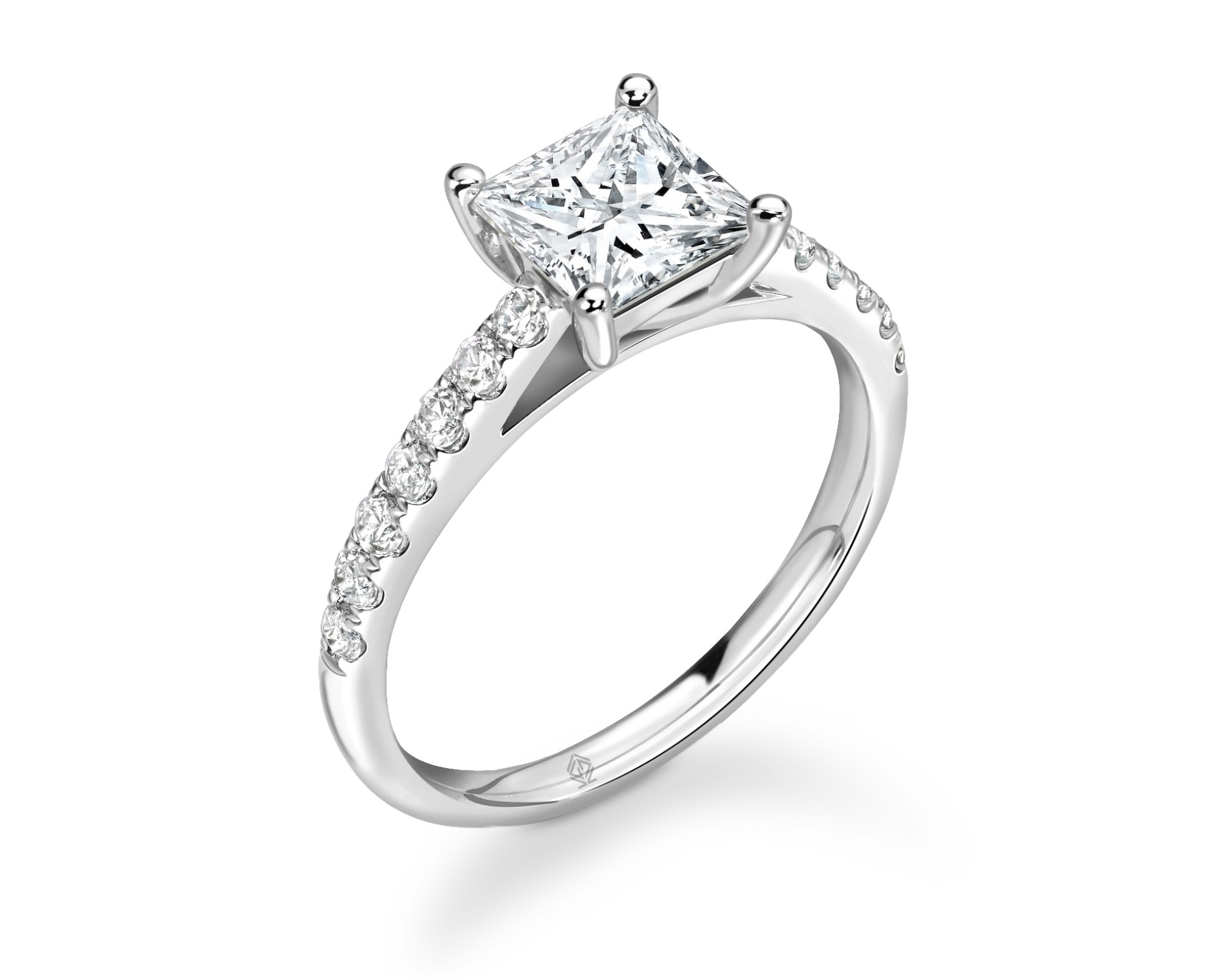 Pave cut store engagement rings